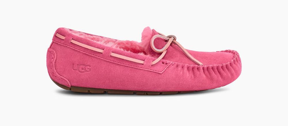 Ugg Moccasin Womens - Ugg Dakota Pink Rose - 809IEDMTC